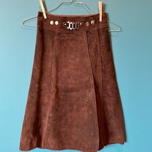Vintage Italian suede skirt.perfect condition.